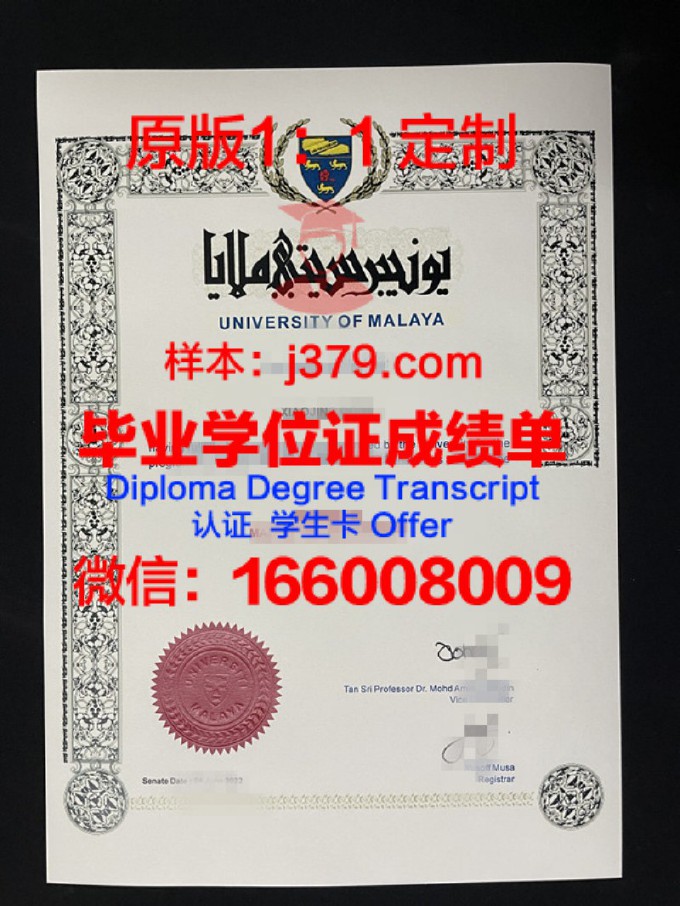 马来西亚国民大学毕业证模板(马来亚大学毕业证书)