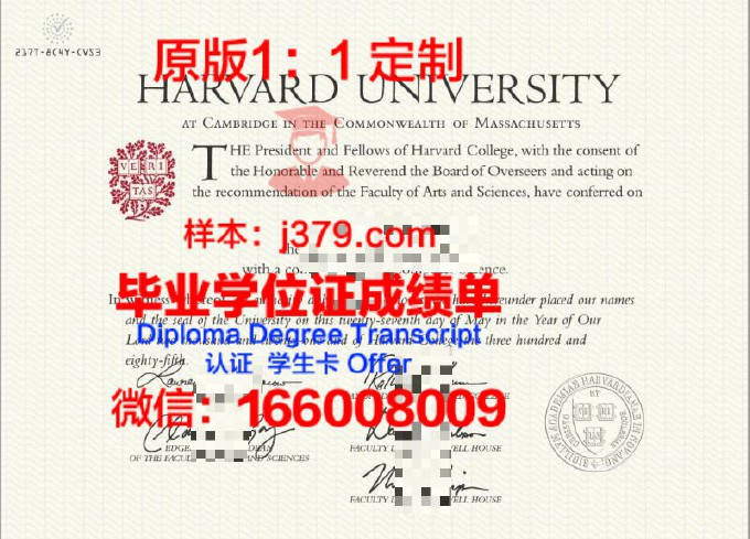 哈佛大学毕业证是什么样的图片(哈佛大学毕业证正面图)