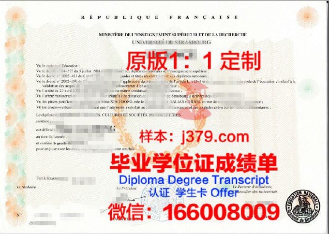 斯特拉斯堡管理学院diploma证书(斯特拉斯堡大学申请条件)